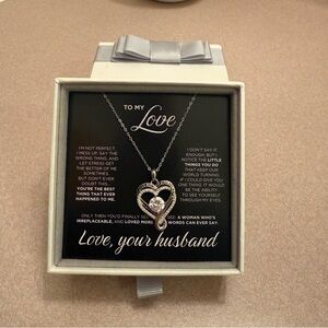 ‘To my Love’ Wife necklace 18k gold plated